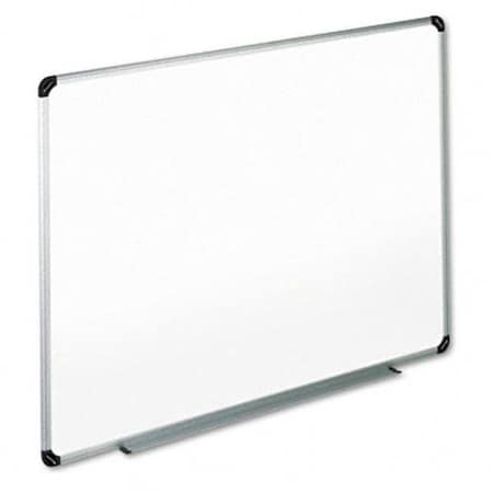 Universal 43723 Dry Erase Board  Melamine  36 X 24  White  Black/Gray Aluminum/Plastic Frame